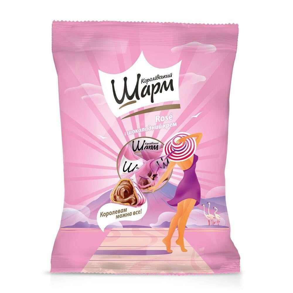 Цукерки Королівський шарм АВК Rose і шоколадний крем 113г